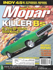 HIGH PERFORMANCE MOPAR 2001 SEPT - DAYTONA, SUPER BEE